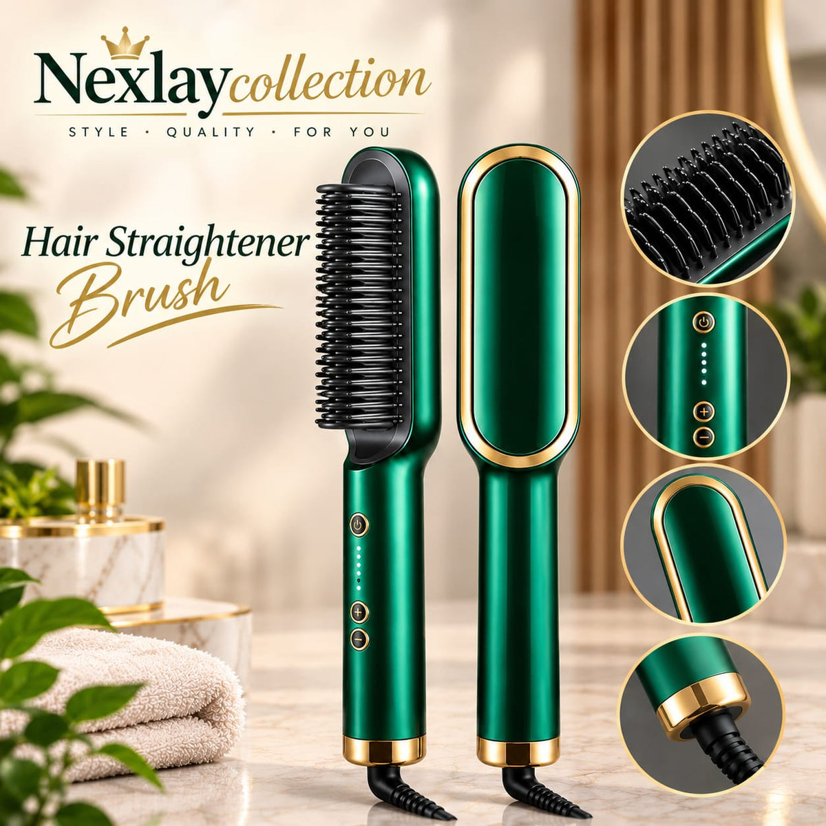 Hair Straightener Brush